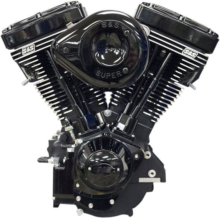 S&S V124 Black Edition Complete Assembled Engine - Part #09010220