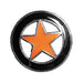 LONE STAR PIN, BLACK ORANGE - <br><br>Part #535910 - hogparts-uk.myshopify.com