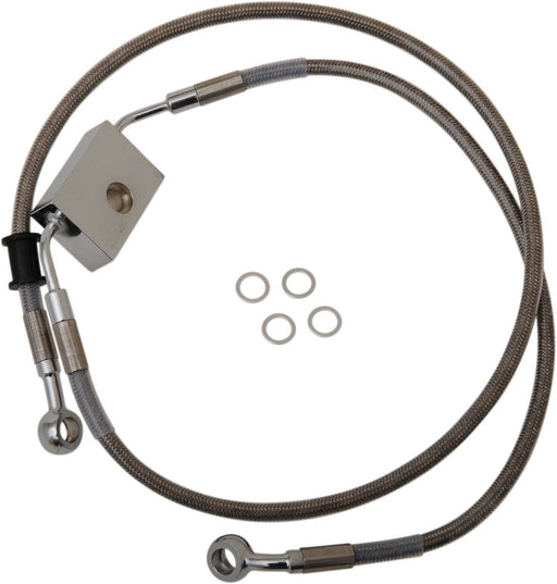 Drag Specialties Frt Brake Line Xl Ss +8 - Part #17415294 - Hogparts UK