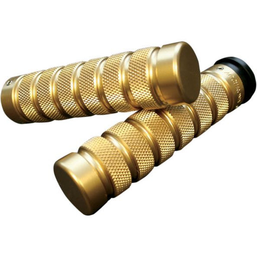 Accutronix  Grips Handlebar Knurled Notched Fly-By-Wire Brass - Part #105786 - Hogparts UK