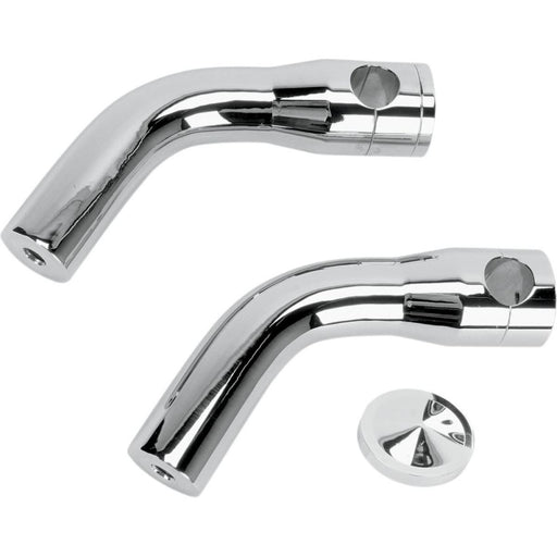 Accutronix  Risers Elite Pullback 6" Chrome - Part #136398 - Hogparts UK