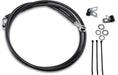 Drag Specialties Front Brake Line Black Vinyl Coated Stainless Steel Extended 8" - Part #17412584 - Hogparts UK