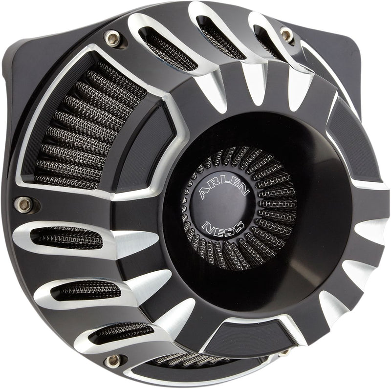 Arlen Ness Inverted Series Air Cleaner Kit - CNC Billet Aluminum - Anodized / Black for Harley-Davidson Touring, Softail, Dyna & Trike 2017-2024