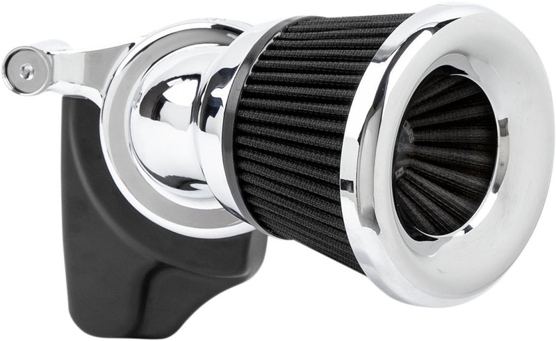 Arlen Ness Velocity 65° Air Cleaner Kit - Aluminum - Chrome for Harley-Davidson Touring, Softail & Dyna 1999-2017