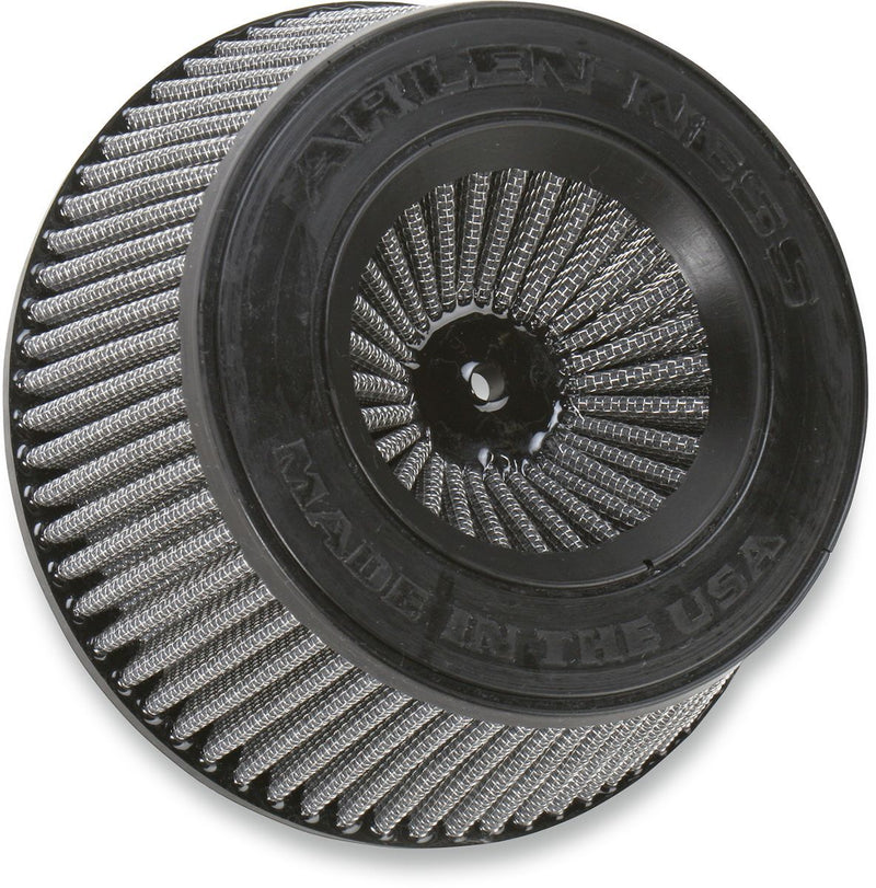Arlen Ness Replacement Air Filter for Inverted Series Air Cleaners - Each, Inverted Series /  Replacement - Black / Silver