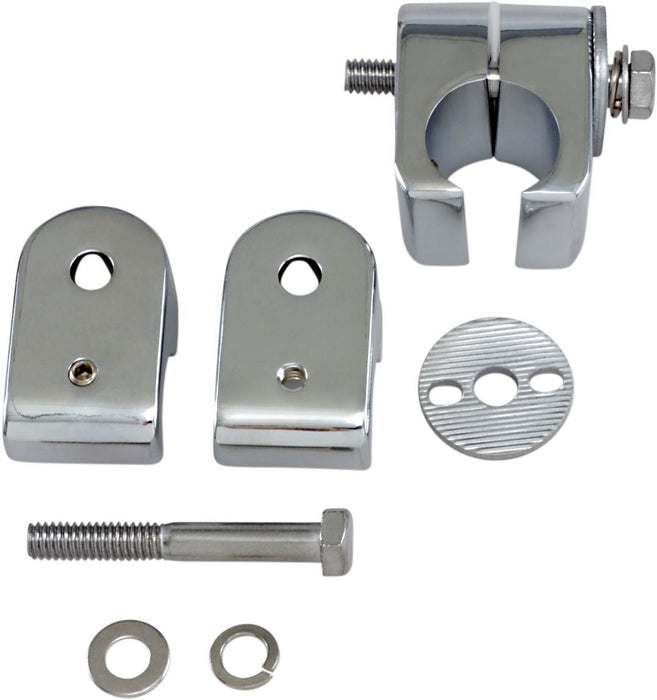 Drag Specialties Universal Accessory Mount 1" Chrome - Part #DS720218 - Hogparts UK