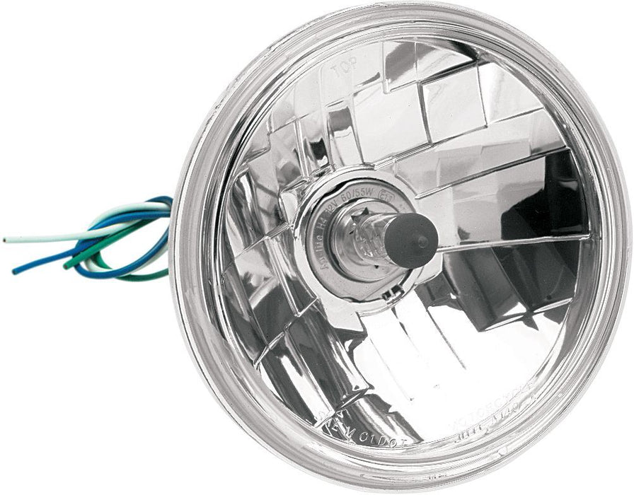 Drag Specialties Headlight Insert Diamond-Style 5.75" Clear Lens - Part #09010577 - Hogparts UK