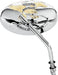 Drag Specialties Mirror Oval 6" Live-To-Ride W/ Adjustable Stem Chrome - Part #DS302054 - Hogparts UK