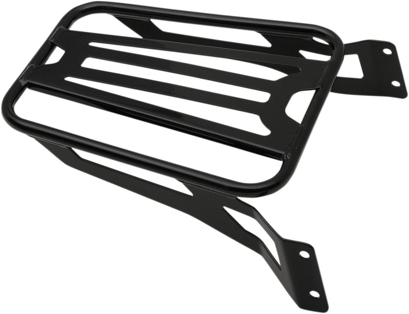 Luggage Rack for Cobra Detachable Backrest - Each, Tube, Steel - Black / Powder-Coated for Harley-Davidson Softail 2007-2017