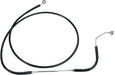 Drag Specialties Front Upper Brake Line Black Vinyl Coated Stainless Steel Extended 10" - Part #17412937 - Hogparts UK