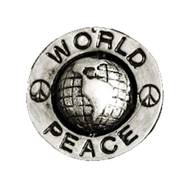 WORLD PEACE BIKER PIN - <br><br>Part #535951 - hogparts-uk.myshopify.com