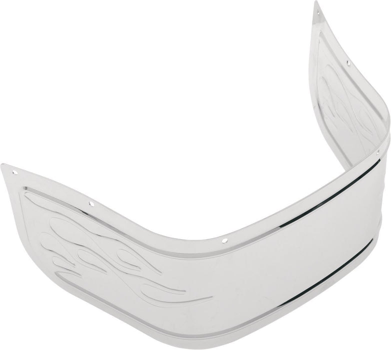Drag Specialties Front Fender Chrome Skirt Flame - Part #14050118 - Hogparts UK