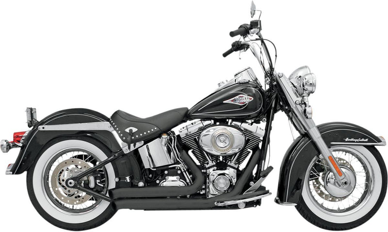 Bassani Xhaust Firesweep Series Exhaust System - Each, Firepower Series, Full System - Black for Harley-Davidson Softail 1985-2017