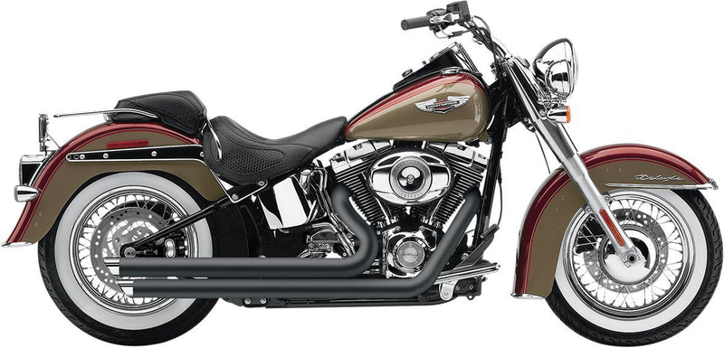 Cobra Speedster Slashdown Exhaust System - Shotgun, Full System, Each - Black for Harley-Davidson Softail 2012-2017