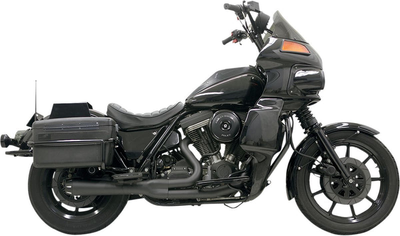 Bassani Xhaust Road Rage 2:1 Exhaust System - Full System, Steel, Each - Black for Harley-Davidson FXR 1984-2000