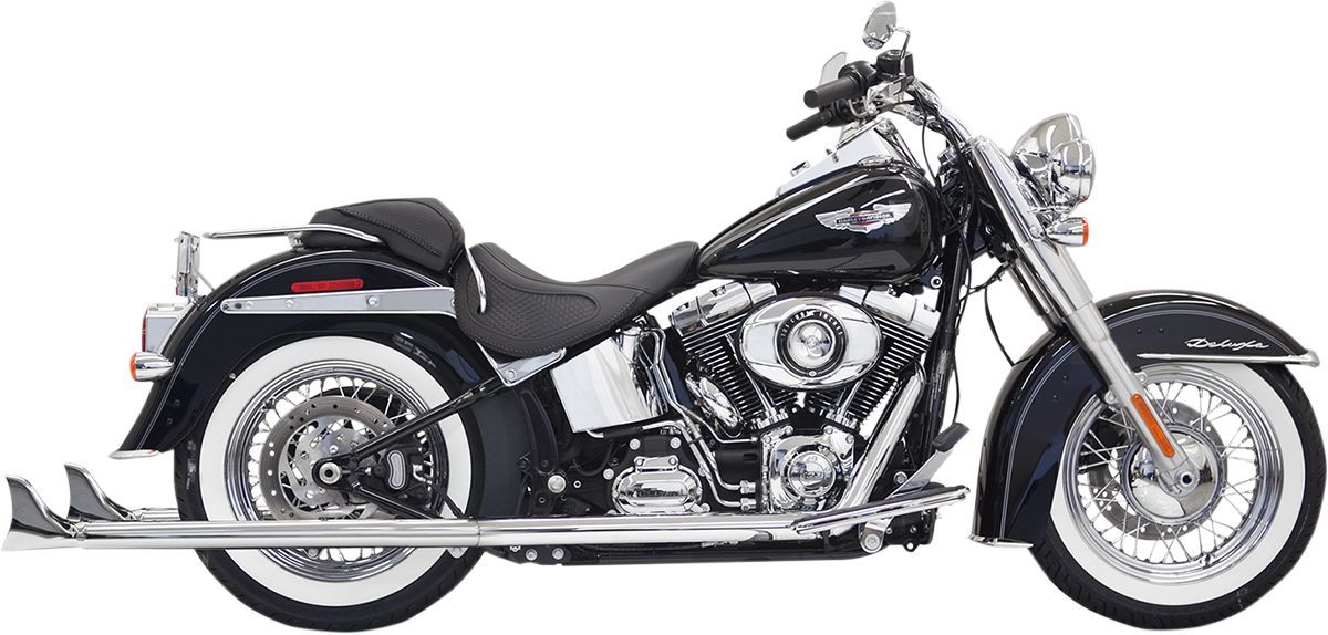 Bassani Fishtail True Dual Exhaust System #1S66E-36
