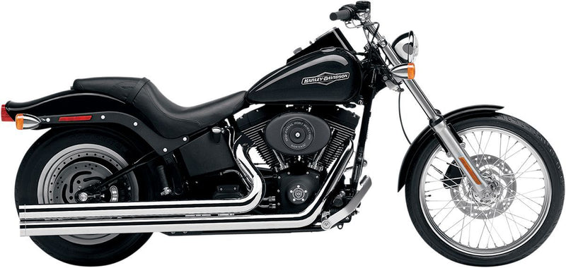 Cobra Speedster Long Exhaust System - Each, Steel, Full System - Chrome for Harley-Davidson Softail & Dyna 1986-2006