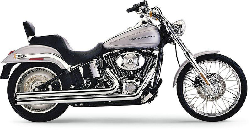 Cobra Speedster Long Exhaust System - Full System, Steel, Each - Chrome for Harley-Davidson Softail & Dyna 1999-2011