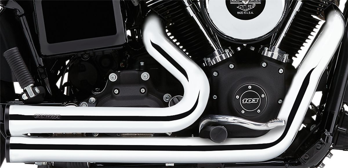 Speedster Short Softail Exhaust w/ Race Pro Tips Part 18002145