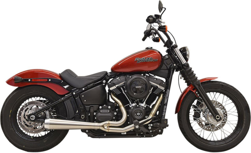 Bassani Xhaust Road Rage 2:1 Exhaust System - Full System, Stainless Steel, Each - Raw for Harley-Davidson Softail 2018-2024