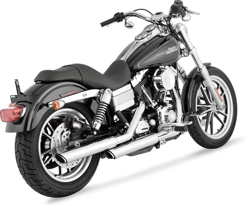 Vance & Hines 3" Round Twin Slash Slip-On Muffler - Part #18010404 - hogparts-uk.myshopify.com