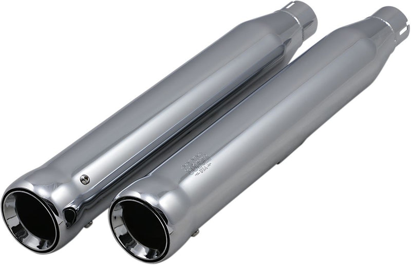 Cobra Neighbor Hater Slip-on Mufflers - Round, Pair - Chrome for Harley-Davidson Softail 2007-2017