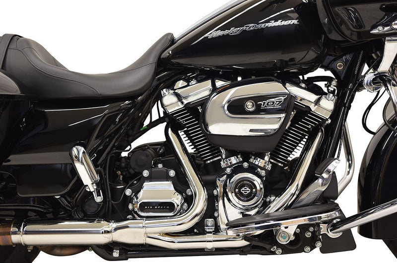 Bassani Xhaust 2x2 Dual Headpipes - Each - Chrome for Harley-Davidson Touring & Trike 2017-2025