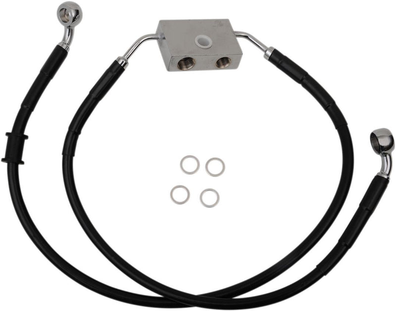 Drag Specialties Frt Brake Line Xl Bk +2 - Part #17415303 - Hogparts UK