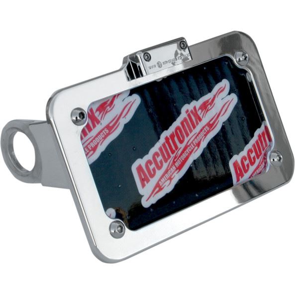 Accutronix  License Plate Side Mount Chrome Hd Sportster - Part #125299 - Hogparts UK