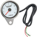 Drag Specialties 2.4" Tachometer 8000Rpm Led Chrome White Face Red Needle - Part #22110032 - Hogparts UK