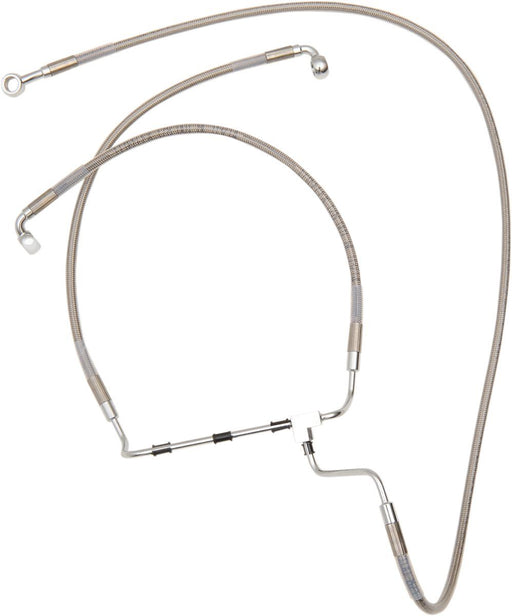 Drag Specialties Extended Length Front Stainless Steel Brake Line Kit - Part #17413977 - Hogparts UK