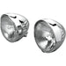 Drag Specialties Chrome Custom 5-3/4" Grooved Springer-Style Headlight With Visor - Part #20011124 - Hogparts UK