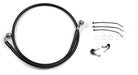 Drag Specialties Front Brake Line Black Vinyl Coated Stainless Steel - Part #17412556 - Hogparts UK