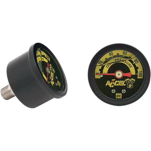 Accel Oil Pressure Gauge 100Psi Black - Part #128504 - Hogparts UK