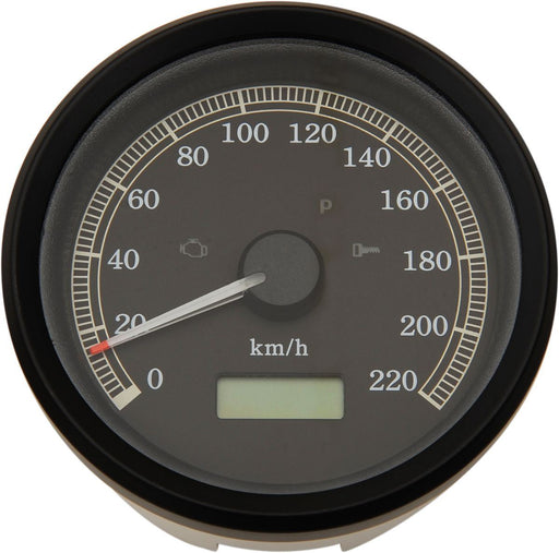 Drag Specialties Electronic Speedometers Kph Programmable 3-3/8" Black - Part #22100390 - Hogparts UK