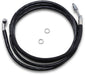 Drag Specialties Clutch Line Black Vinyl Coated + 8" Stainless Steel Hydraulic - Part #06610044 - Hogparts UK