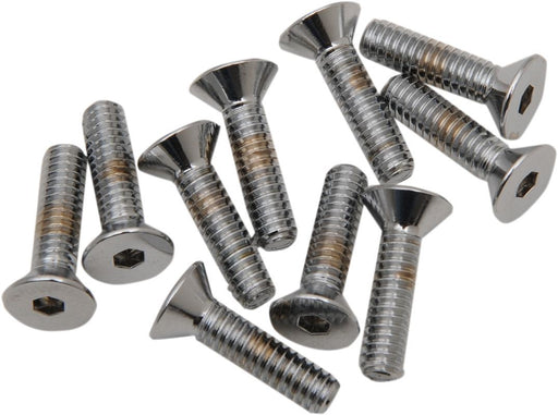 Drag Specialties Flat-Head Bolt 1/4-20X0.75 Chrome - Part #DS192359 - Hogparts UK