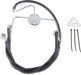Drag Specialties Front Brake Line Black Vinyl Coated Stainless Steel Extended 4" - Part #17412522 - Hogparts UK