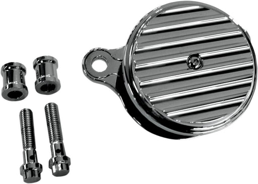 Joker Machine High Performance Air Cleaner Assembly Round Finned Chrome <br>Vendor Part # 10-203C - hogparts-uk.myshopify.com