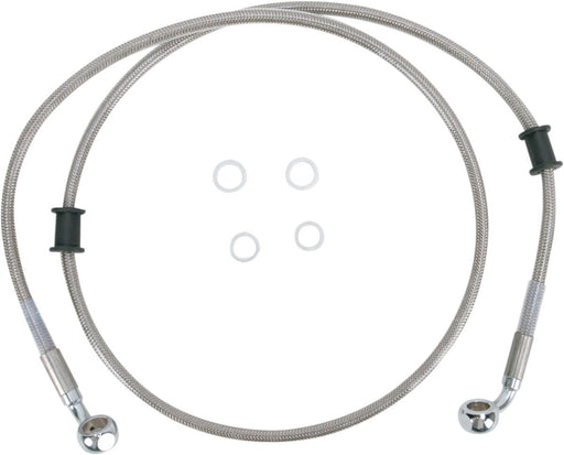 Drag Specialties Front Brake Line Stainless Steel Extended 6" - Part #17412670 - Hogparts UK