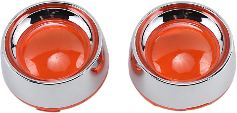 Kuryakyn Deep-Dish Bezels with Lens for Bullet Turn Signals #2108