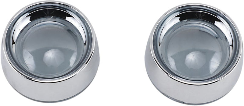 Kuryakyn Deep-Dish Bezels with Lens for Bullet Turn Signals #2107