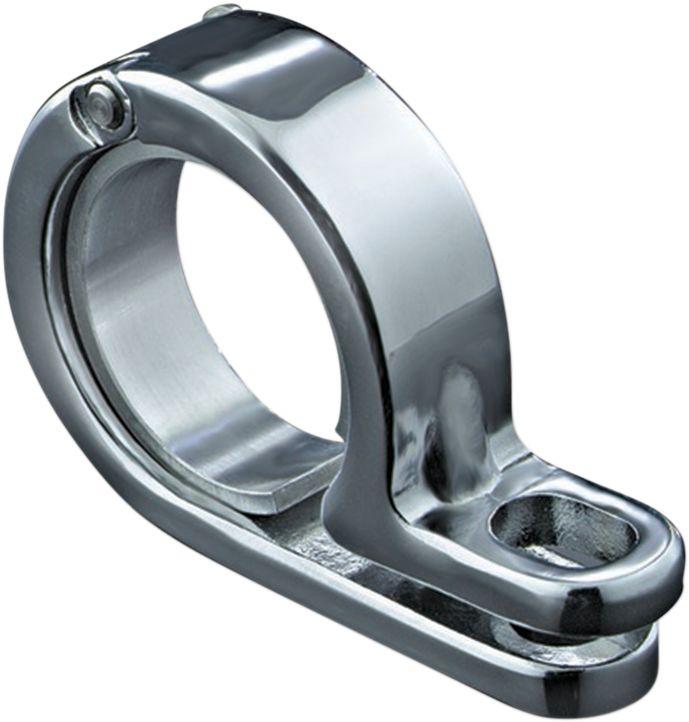 Kuryakyn P-clamp - Each, Stainless Steel - Black