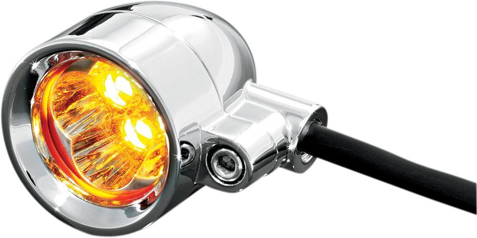 Kuryakyn Universal Super-Bright LED Silver Bullets with Hollow Mounting Bolt #1645