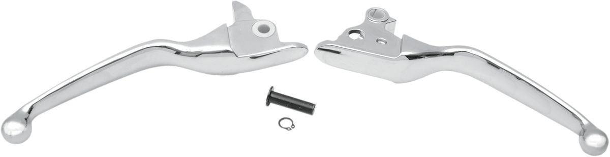 Drag Specialties Lever Set Wide Blade Chrome - Part #06100185 - Hogparts UK