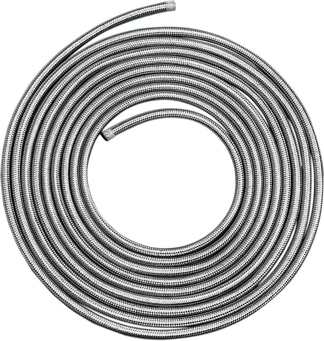 Drag Specialties Stainless Steel Braided Hose 1/4"X3' - Part #DS096605 - Hogparts UK