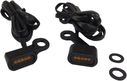 Drag Specialties Lights Marker Handlebar Black/Amber Led - Part #20402138 - Hogparts UK