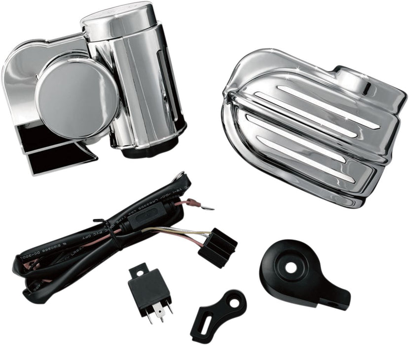 Kuryakyn Super Deluxe WoloÂ® Bad Boyâ„¢ Horn Kit #7290