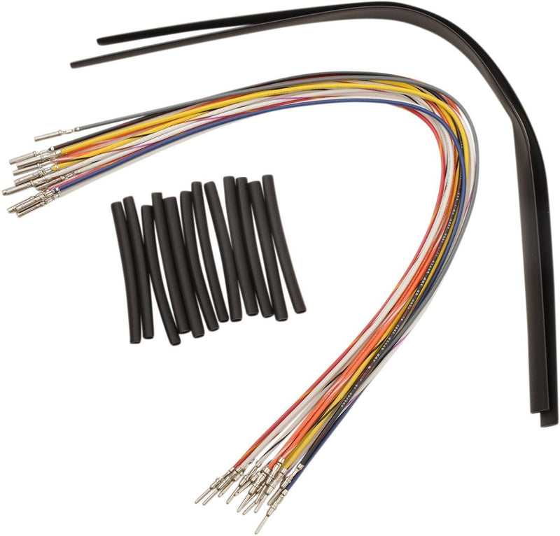 Namz Handlebar Wire Extension Kit - 38 cm (15") - Black for Harley-Davidson Softail, Sportster, Dyna & V-Rod 1996-2006