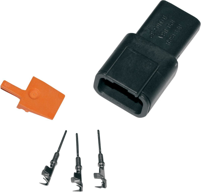 Namz Deutsch Plug and Receptacle Kits - without Clip - Black / Orange